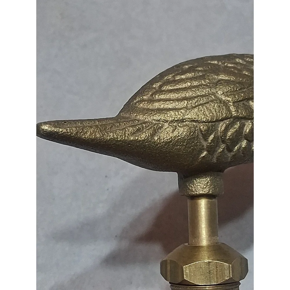 Vintage Solid BRASS BRONZE Quail Handle Spigot Water Faucet 🕊